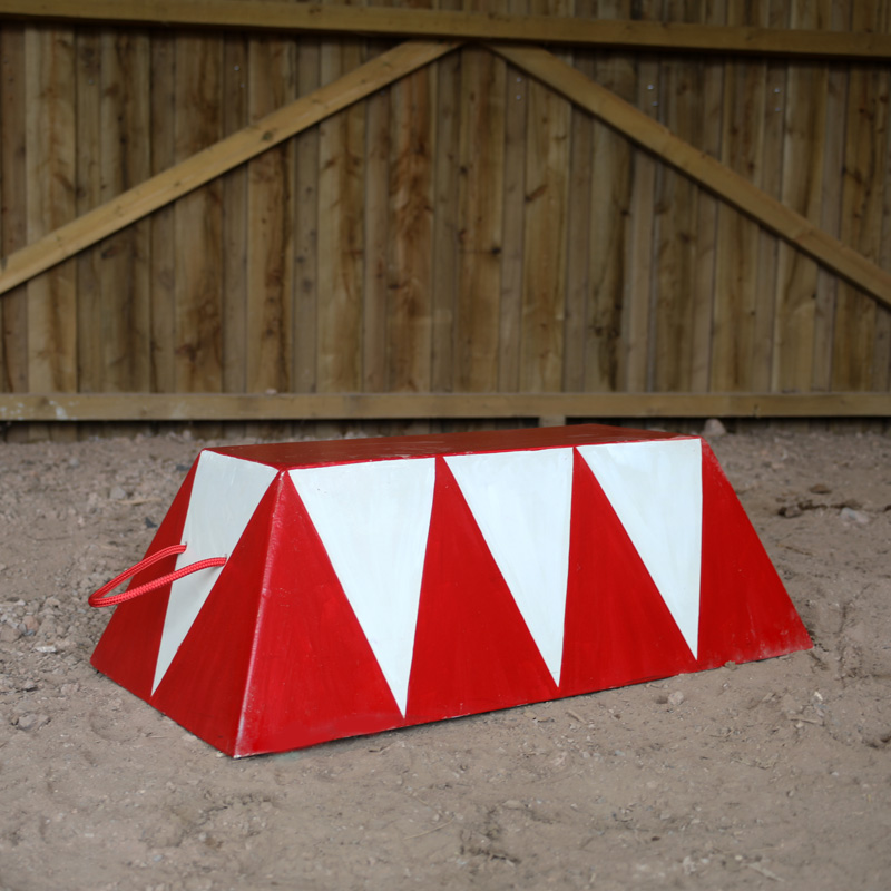 Red and White Circus Stool 4