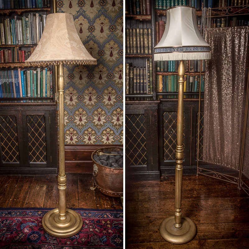 gold floor standing lamp