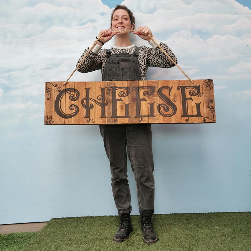 FOR SALE Rustic Cheese Sign 2